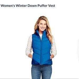 NWOT Lands’ End women’s winter down puffer vest